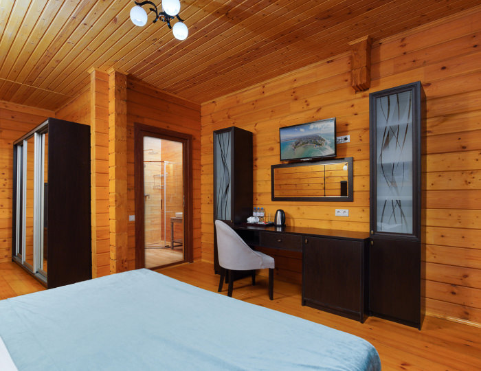 Делюкс 2-местный деревянный 1 этаж с 3-мя доп.местами - Курортный отель «Славянка»